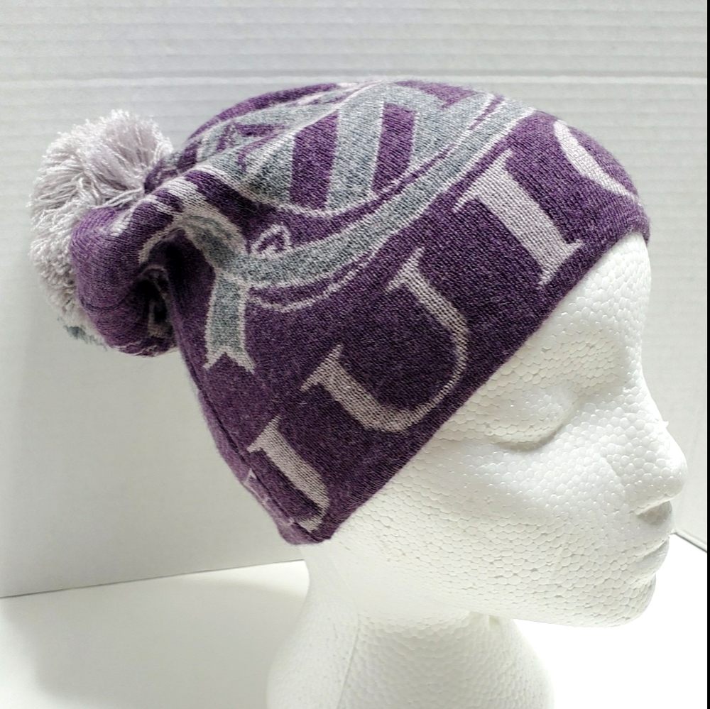 Juicy Couture Marino Wool Graffiti Beanie Hat